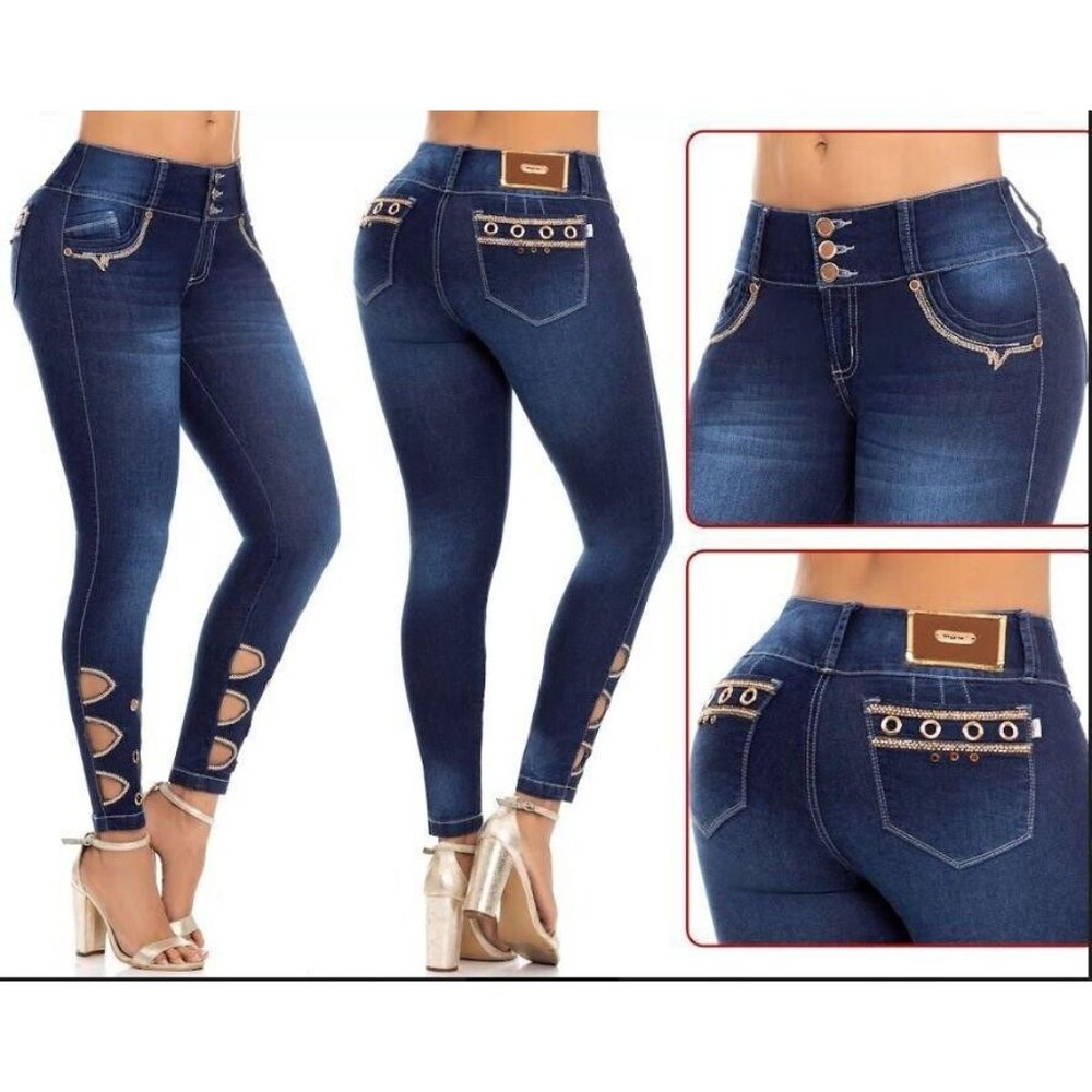 Colombian Jeans PUSH UP Jeans Colombiano Levanta Cola WOW Ref 804338